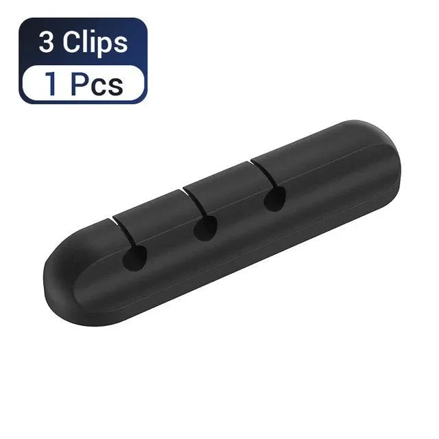 Silicone USB Cable Organizer USB Charging Cable Winder Desktop - ZYVEXO