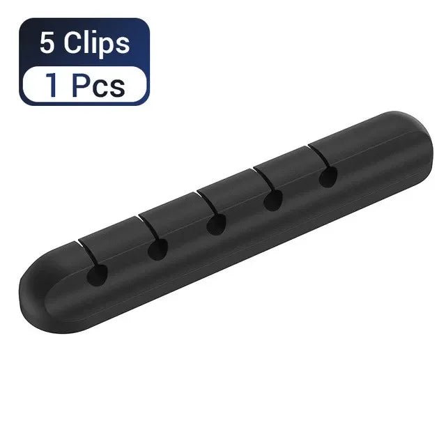Silicone USB Cable Organizer USB Charging Cable Winder Desktop - ZYVEXO