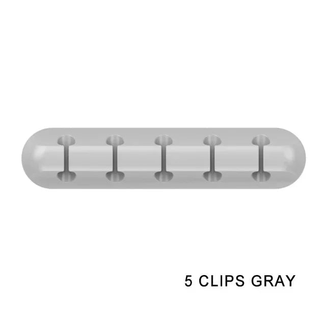 Silicone USB Cable Organizer USB Charging Cable Winder Desktop - ZYVEXO