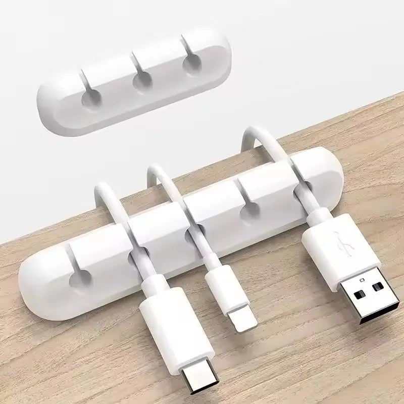 Silicone USB Cable Organizer USB Charging Cable Winder Desktop - ZYVEXO