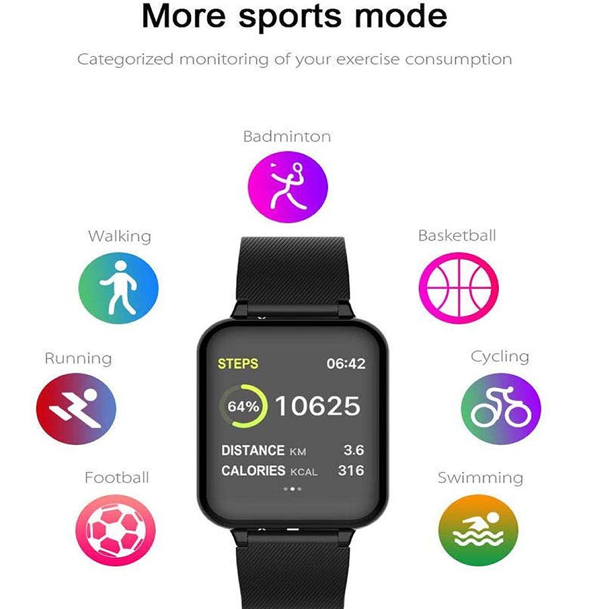 Smart Fit Total Wellness And Sports Activity Watch - ZYVEXO