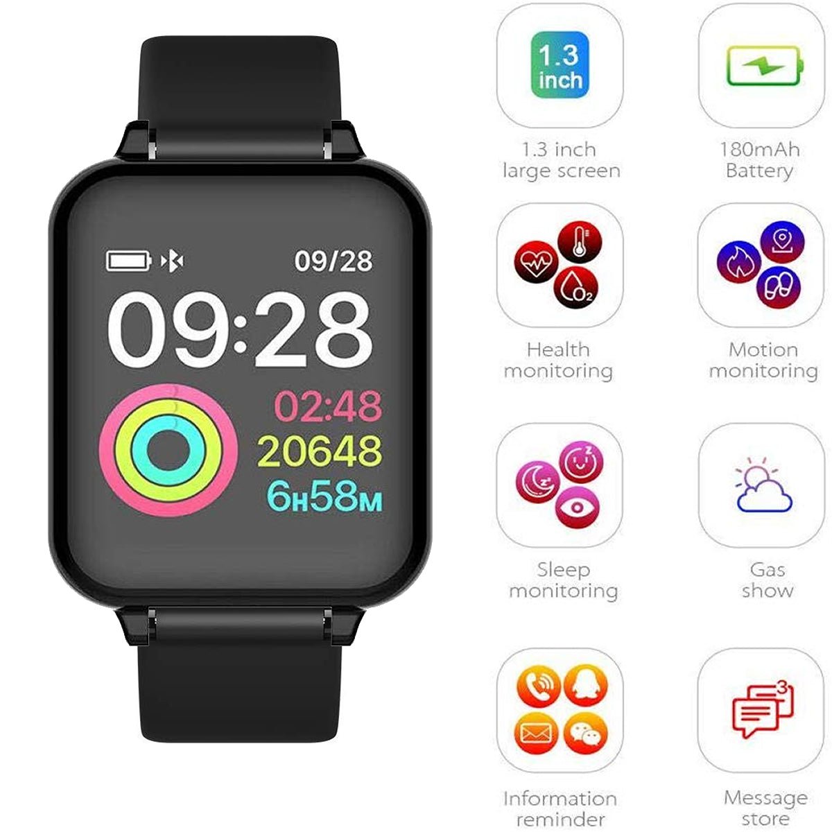 Smart Fit Total Wellness And Sports Activity Watch - ZYVEXO