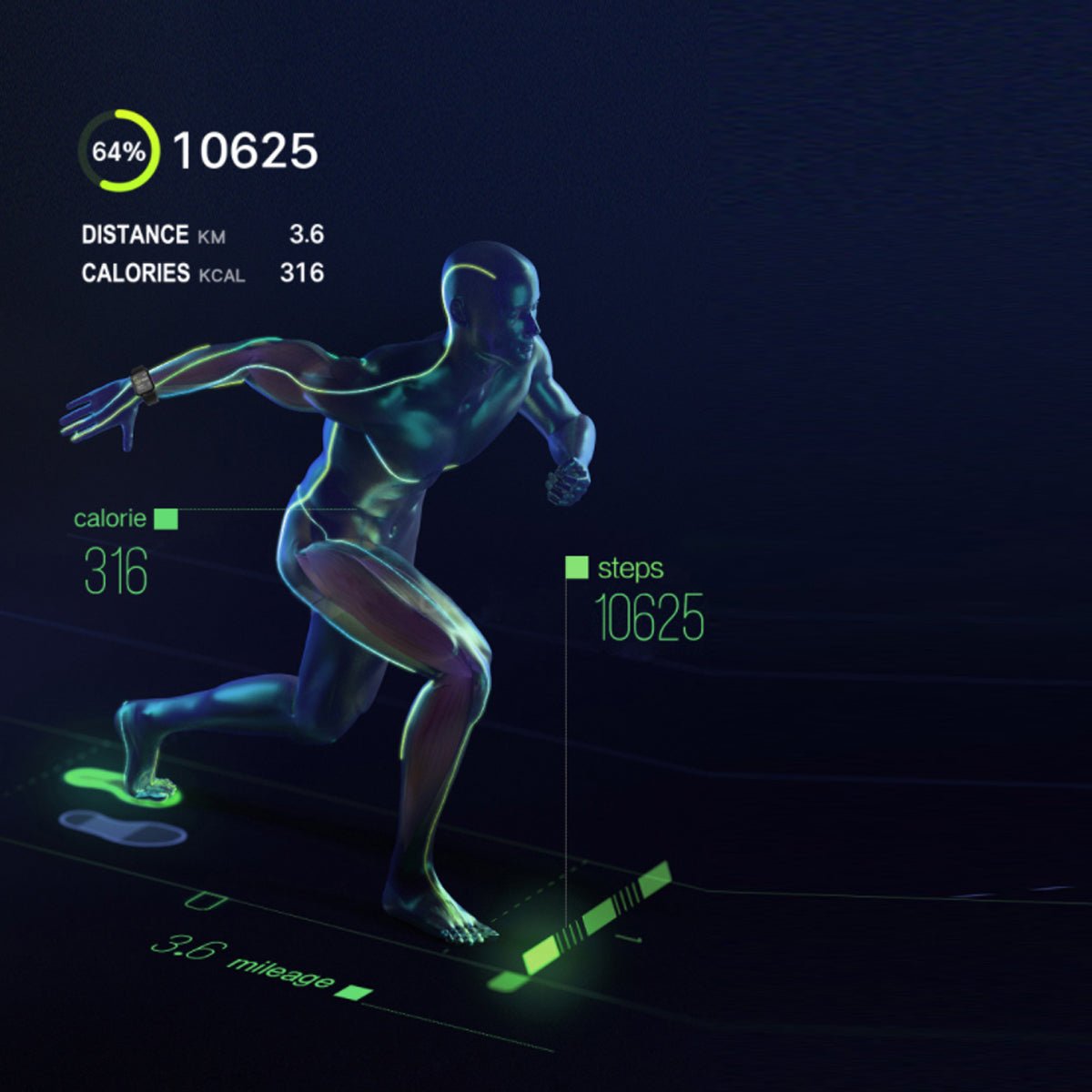Smart Fit Total Wellness And Sports Activity Watch - ZYVEXO
