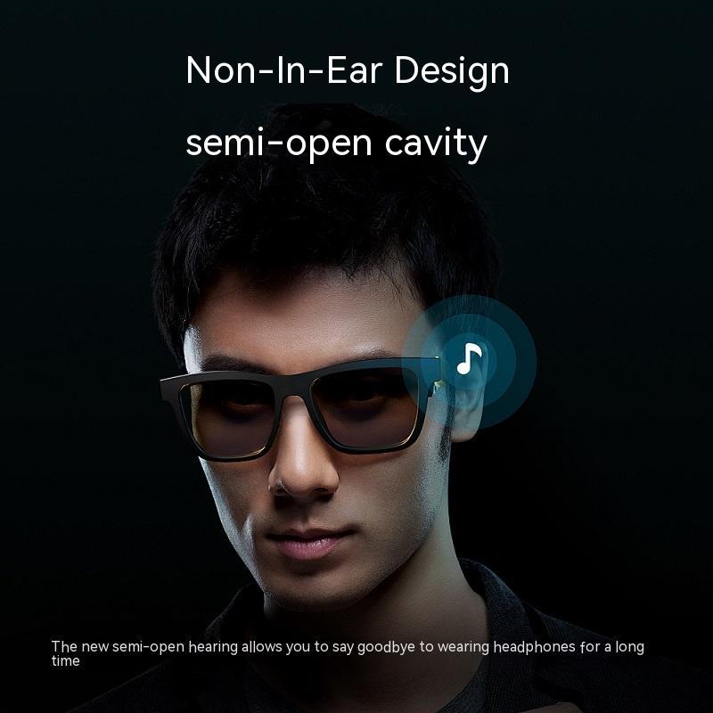Smart Glasses Black Technology Headset Bluetooth Sunglasses - ZYVEXO