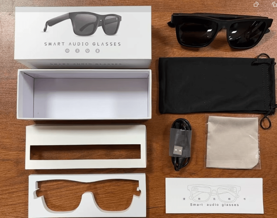Smart Glasses Black Technology Headset Bluetooth Sunglasses - ZYVEXO
