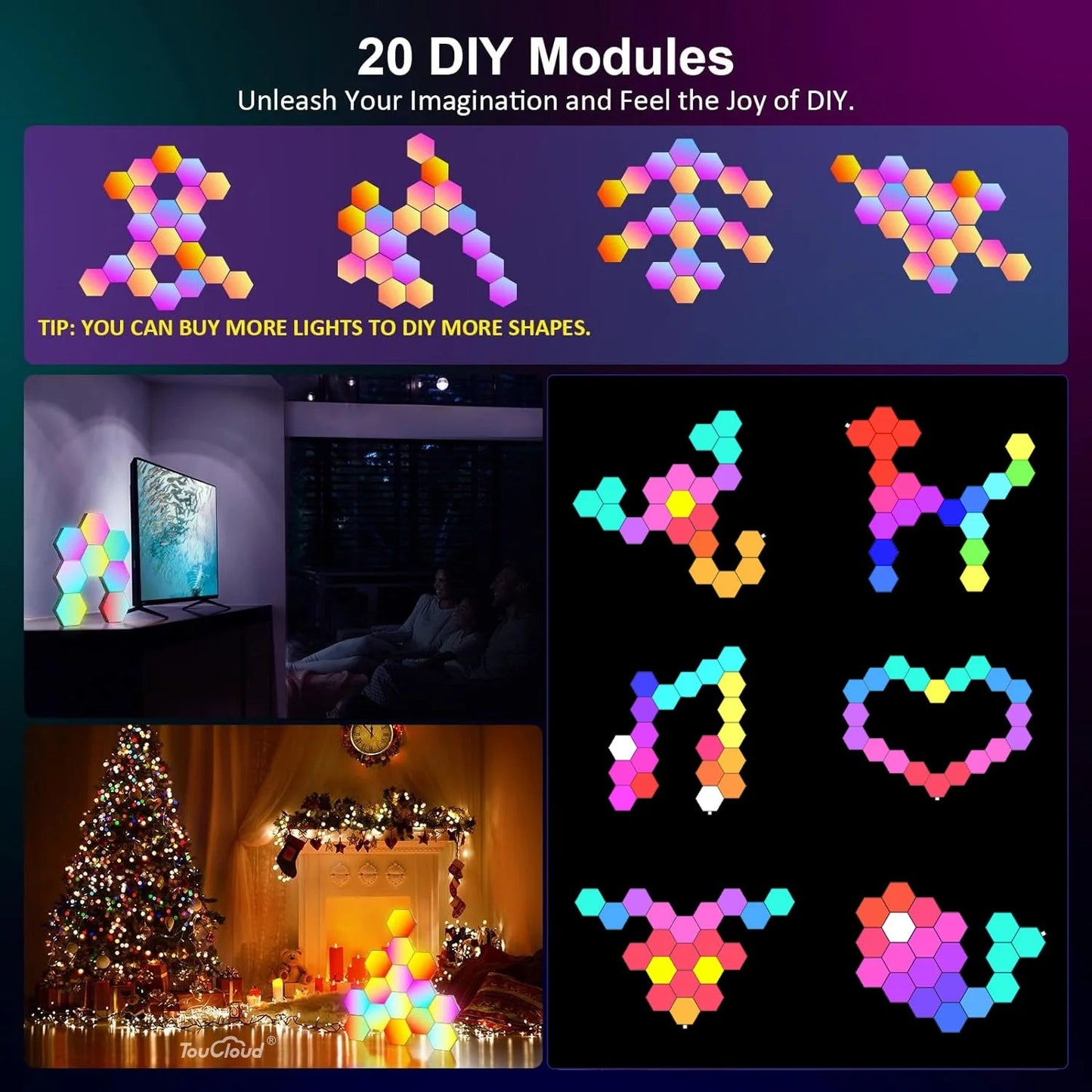 Smart Hexagon LED - ZYVEXO
