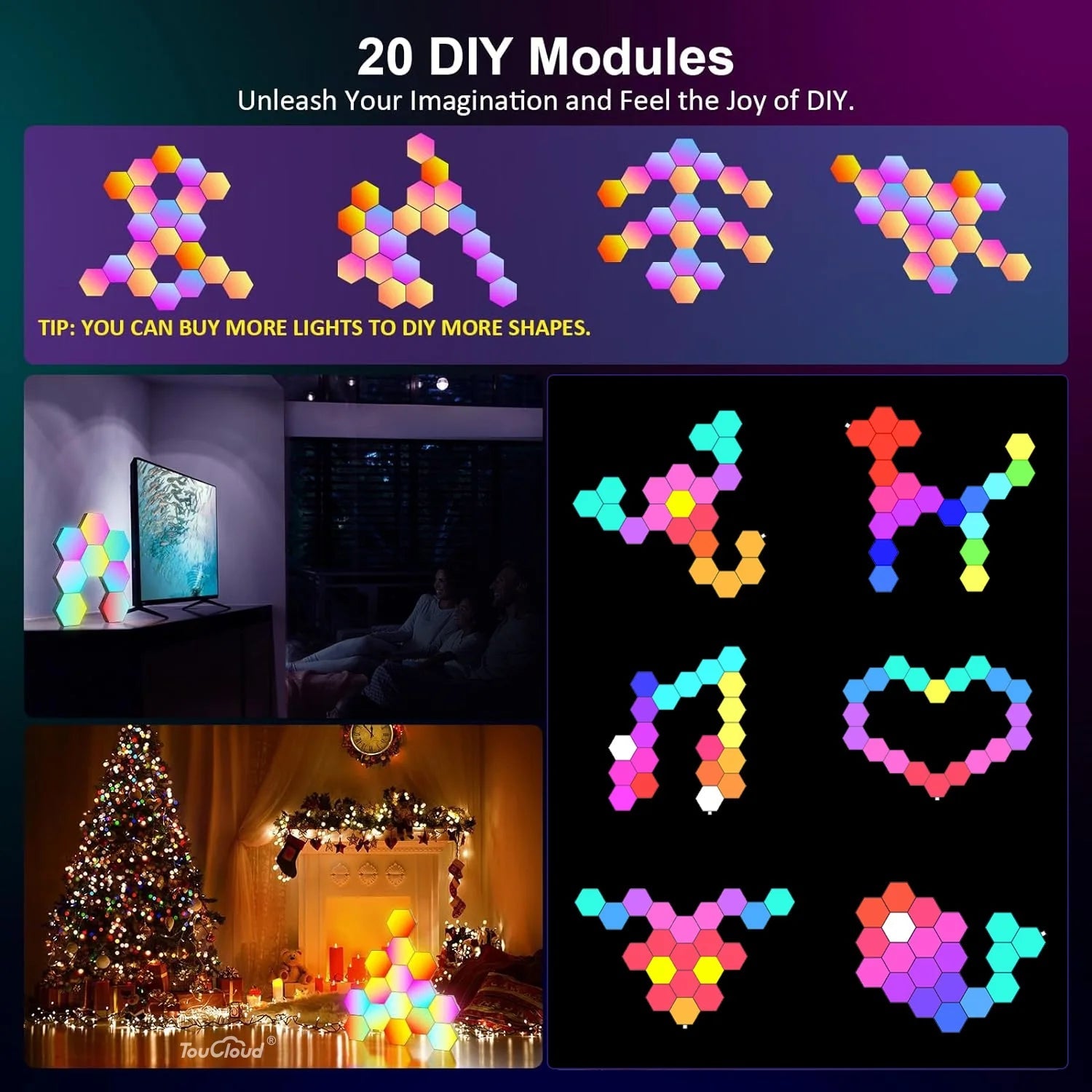 Smart Hexagon LED - ZYVEXO