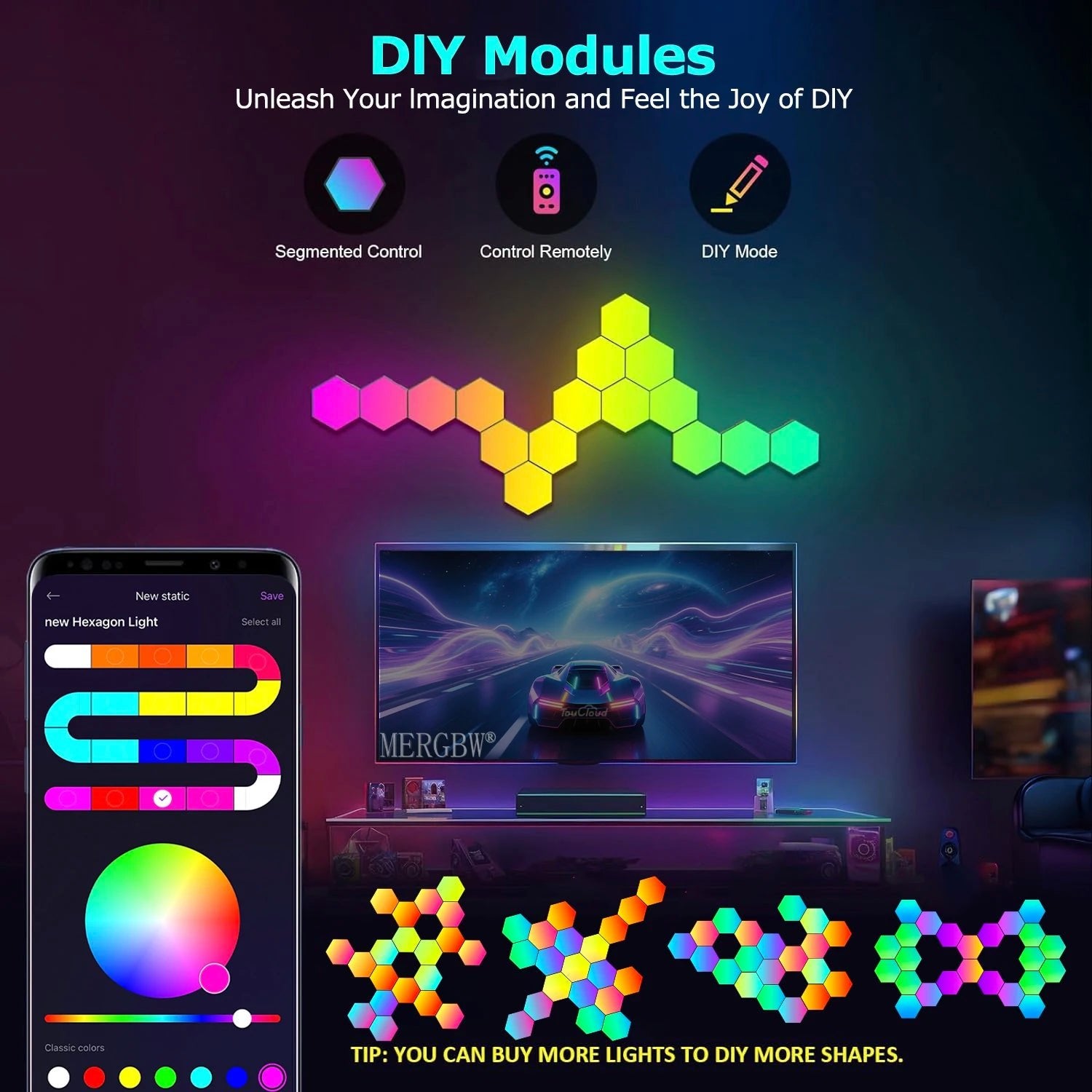 Smart Hexagon LED - ZYVEXO