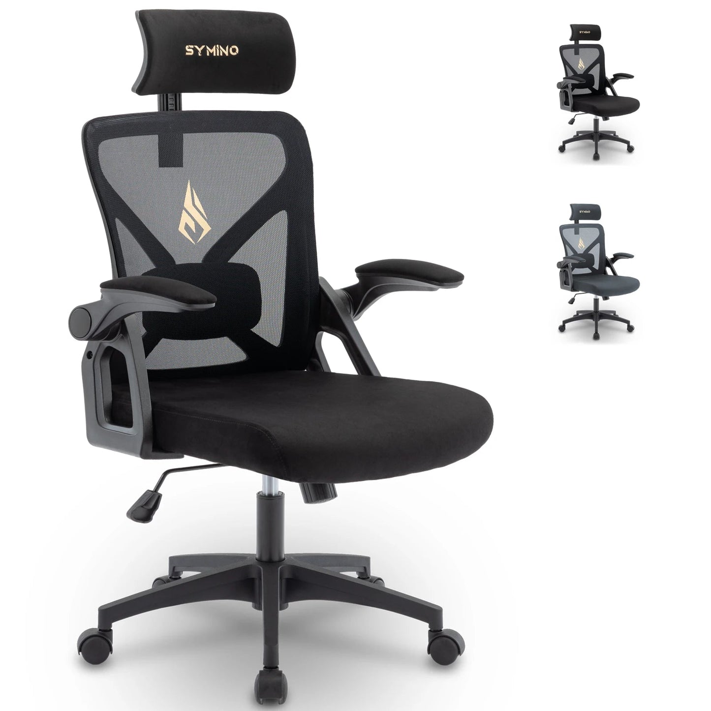 Symino Office Chair With Adjustable Headrest - ZYVEXO