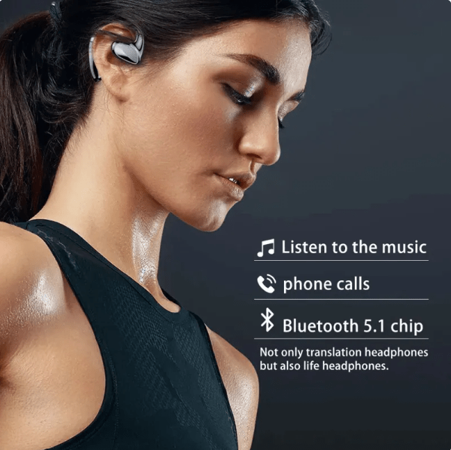 TransLingua Bluetooth Smart Translation Headphones - ZYVEXO