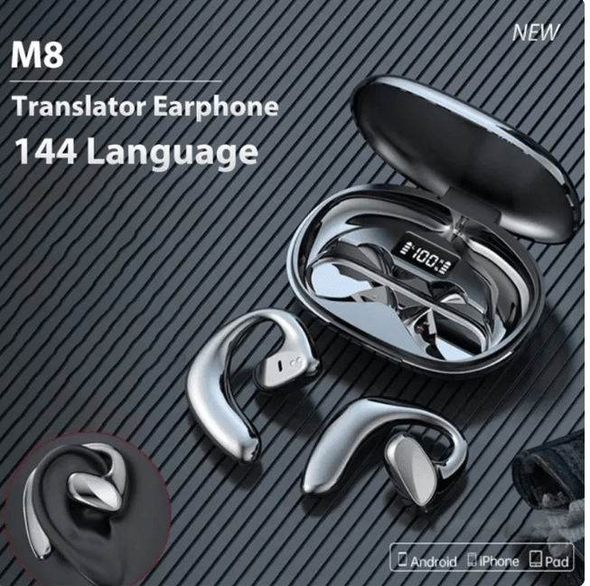 TransLingua Bluetooth Smart Translation Headphones - ZYVEXO
