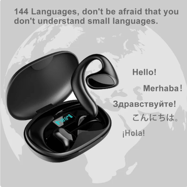 TransLingua Bluetooth Smart Translation Headphones - ZYVEXO