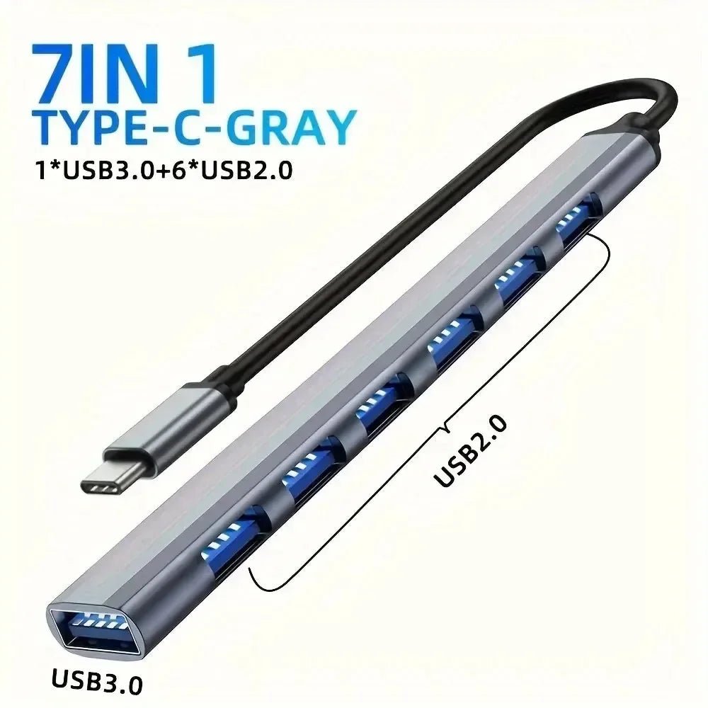 USB C Hub 8In1 7in2 7in1 Type C 3.1 To 4K HDMI Adapter - ZYVEXO
