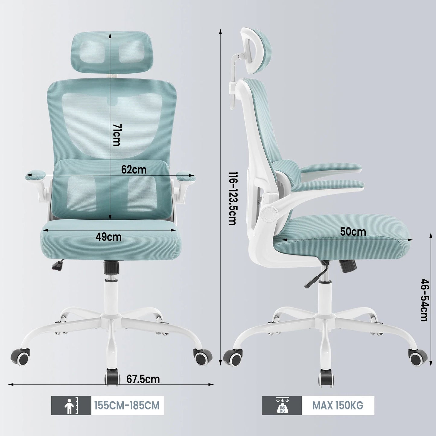 WOLTU Swivel Office Chair Ergonomic - ZYVEXO